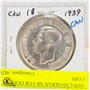 Image 2 : 1939 CANADIAN SILVER DOLLAR COIN