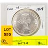Image 1 : 1964 CANADIAN SILVER DOLLAR COIN