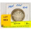 Image 1 : 1964 CANADIAN SILVER 50 CENTS