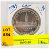 Image 1 : 1939 CANADIAN SILVER DOLLAR COIN