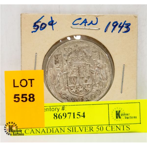 1943 CANADIAN SILVER 50 CENTS
