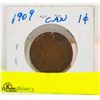 Image 2 : 1909 CANADIAN LARGE 1 CENT