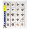 Image 1 : SHEET OF COINS 1970-2008 5, 10, 25 CENT