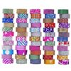 Image 1 : NEW MPOPUUL 60 ROLLS OF GLITTER WASHI TAPE SET