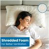 Image 2 : NEW SLEEPSIA BAMBOO QUEEN SIZED PILLOW - SOFT SHRE