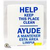 Image 1 : NEW SET OF 9 SIGN PLACARDS IN ENGLISH AND SPANISH