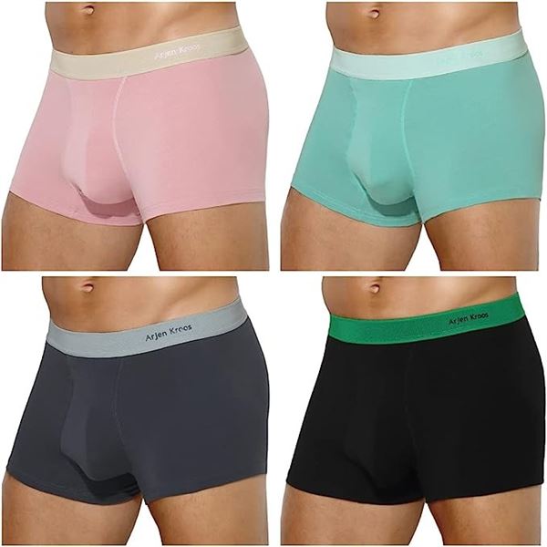 NEW 4 PACK OF ARJEN KROOS MENS LARGE BOXER BRIEFS