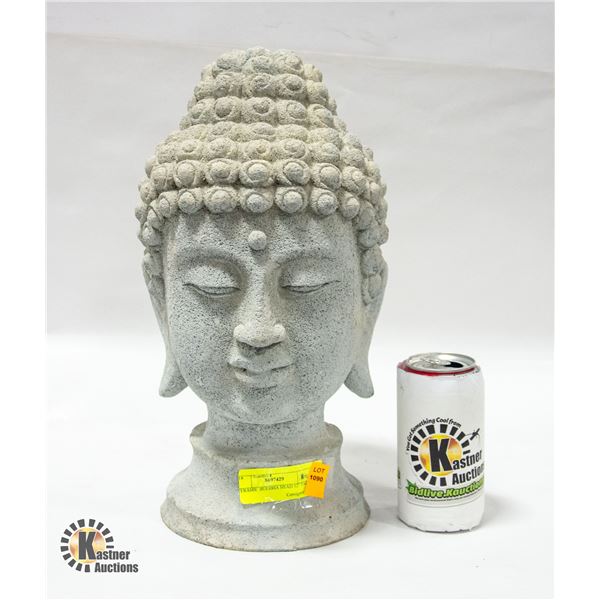 CERAMIC BUDDHA HEAD 12" TALL