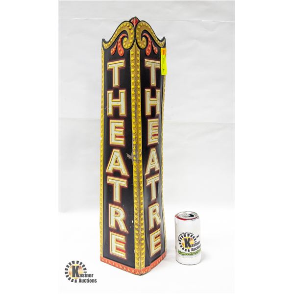 METAL VINTAGE THEATRE SIGN 24" TALL