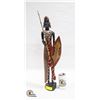 Image 1 : AFRICAN WOOD SCULPTURE 24" HIGH