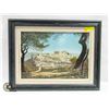Image 1 : FRAMED PICTURE OF THE ACROPOLIS 20.75" X 26.5"