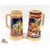 Image 1 : PAIR OF VINTAGE BEER STEINS