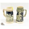 Image 1 : PAIR OF VINTAGE BEER STEINS