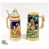 Image 1 : PAIR OF VINTAGE BEER STEINS