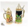 Image 1 : PAIR OF VINTAGE BEER STEINS