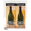Image 1 : 2 HOME ACCENTS PATIO WINE BOTTLE TEA-LITE HOLDER