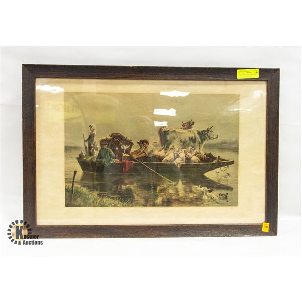 OLD PRINT FROM A MAGAZINE DATED 1873 ANTIQUE