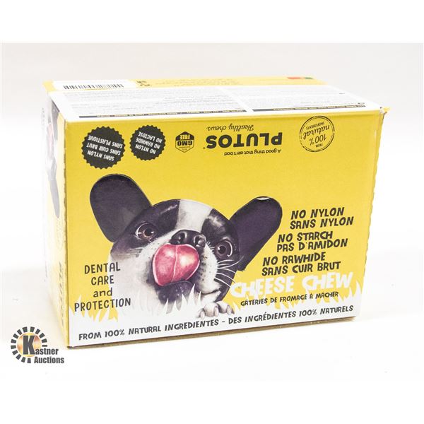 CASE OF PLUTOS 100% NATURAL DOG CHEWIES MAY/2023
