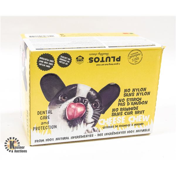CASE OF PLUTOS 100% NATURAL DOG CHEWIES MAY/2023