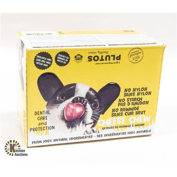 CASE OF PLUTOS 100% NATURAL DOG CHEWIES MAY/2023