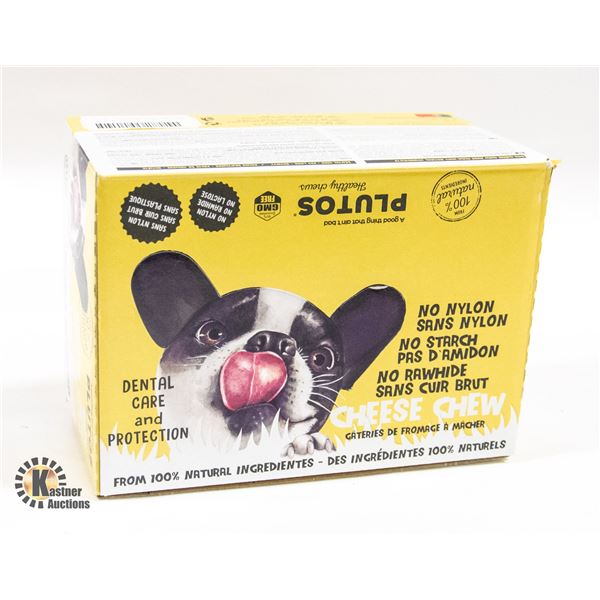 CASE OF PLUTOS 100% NATURAL DOG CHEWIES MAY/2023