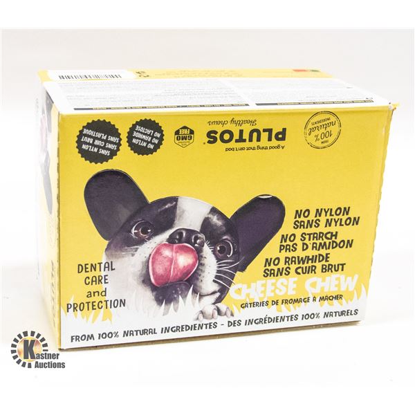CASE OF PLUTOS 100% NATURAL DOG CHEWIES MAY/2023