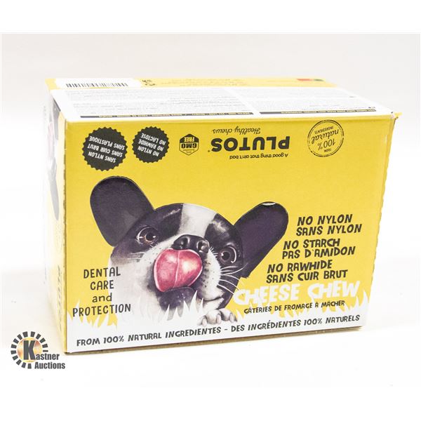 CASE OF PLUTOS 100% NATURAL DOG CHEWIES MAY/2023