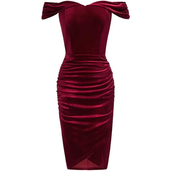 NEW BELLE POQUE WOMENS 2XL VINTAGE RUCHED VELVET