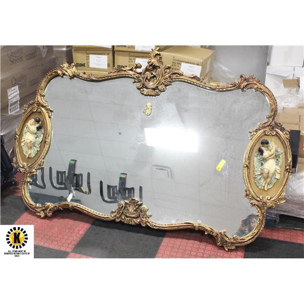 LARGE ANTIQUE MIRROR 6 FEET WIDE 4 FEET TALL large-antique-mirror-6-feet-wide-4-feet-tall