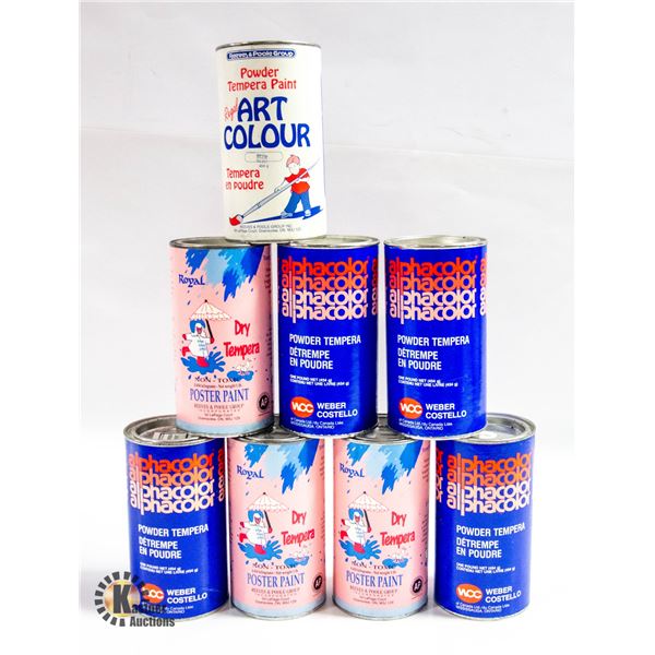 NEW BOX OF 8 TEMPERA PAINTS