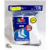 Image 1 : WHITE CREW SOCKS 6-12 SIZE 6-PACK