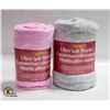 Image 1 : 2 BRAND NEW ULTRA SOFT THROW BLANKETS