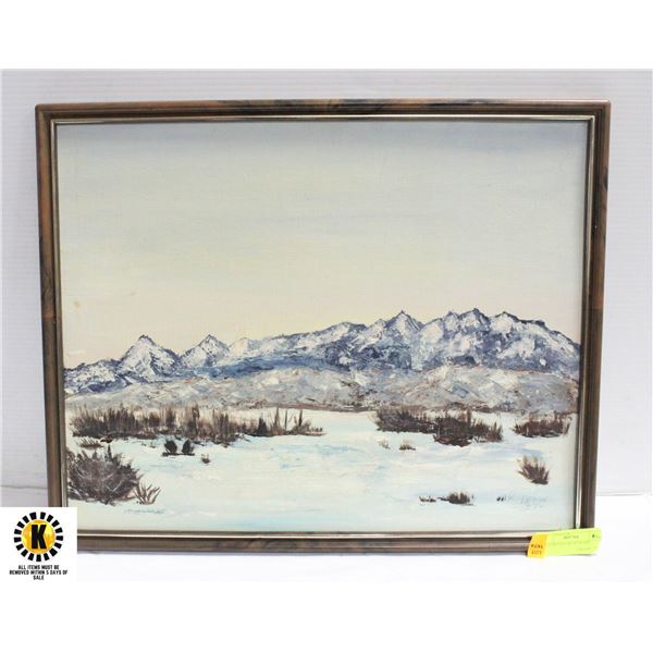 OIL PAINTING 16.75" X 21"