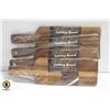Image 1 : FLAT OF 4 NEW SEALED ACACIA WOOD CUTTING BOARDS