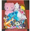 Image 1 : BOX FULL OF STUFFED TOYS INCL. HELLO KITTY,