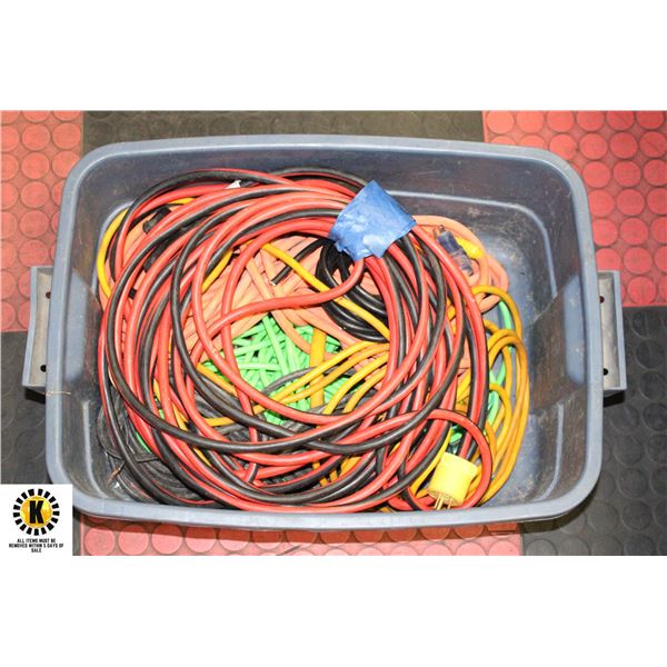 ASSORTED EXTENSION CORDS
