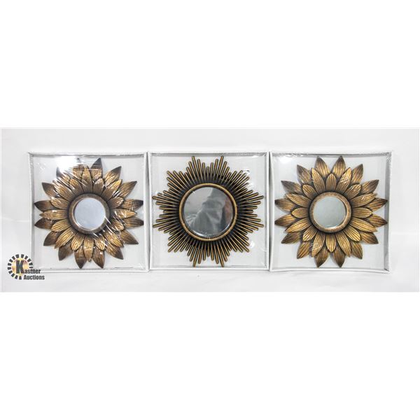 NEW 3PC DECOR MIRROR SET