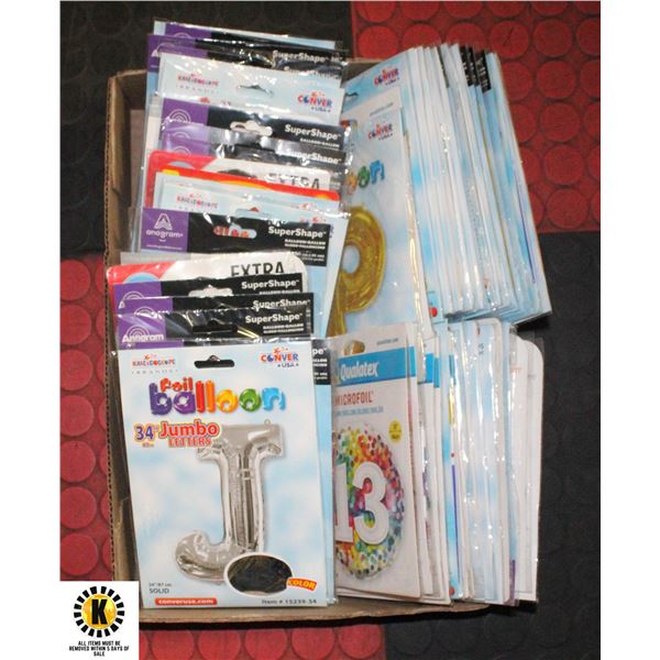 FLAT OF FOIL BALLOONS 50+
