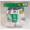 Image 1 : ANKLE SOCKS WHITE 12-16 SIZE 6-PACK