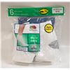 Image 1 : ANKLE SOCKS WHITE 12-16 SIZE 6-PACK