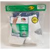 Image 1 : ANKLE SOCKS WHITE 12-16 SIZE 6-PACK
