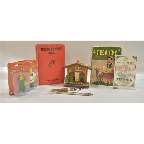 ESTATE BOX OF VINTAGE COLLECTIBLES INCL.