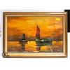 Image 1 : "HARRY WINKLER" (SAIL BOATS) WALL HANGING