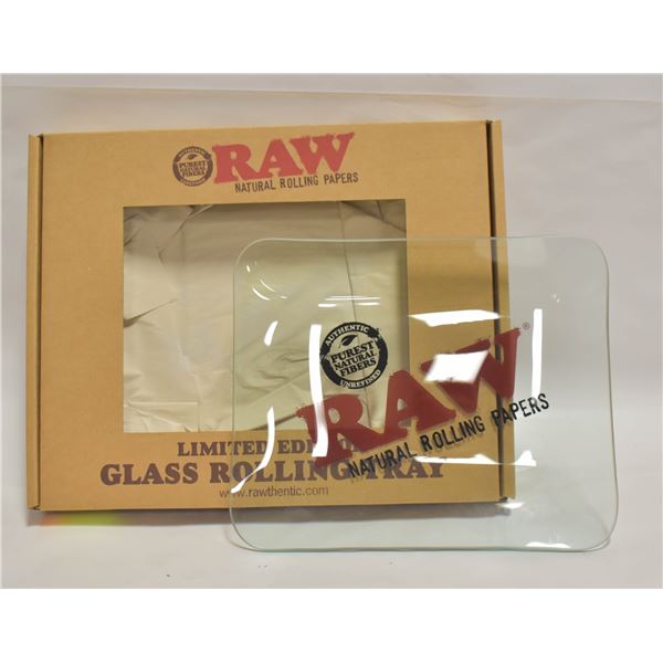 LIMITED EDITION GLASS RAW ROLLING TRAY