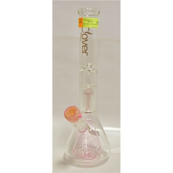CLOVER GLASS 17" BEAKER BONG 10MM