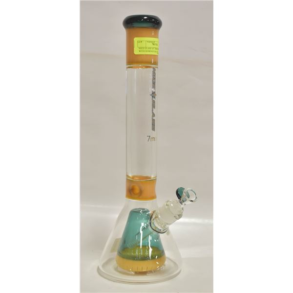 NICE GLASS 16  7MM BEAKER BONG WITH DOWNSTEM AND