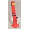 Image 1 : 14" SILICONE STRAIGHT TUBE BONG WITH DOWNSTEM AND