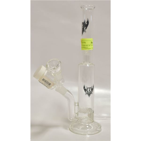 BENT GLASS 11" RIG W. GEAR PREMIUM ATTACHMENT