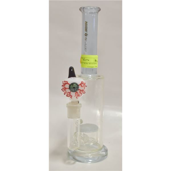NICE GLASS 1" BONG WITH BOWL