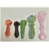 Image 1 : LOT OF FIVE MISC GLASS PIPES